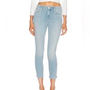 MOTHER Sky Blue High Rise Jeans